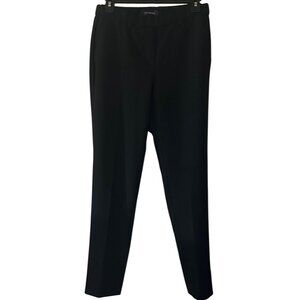 Women's TALBOTS Petite Cambridge Stretch Black Pants Polyester Blend Size 2P